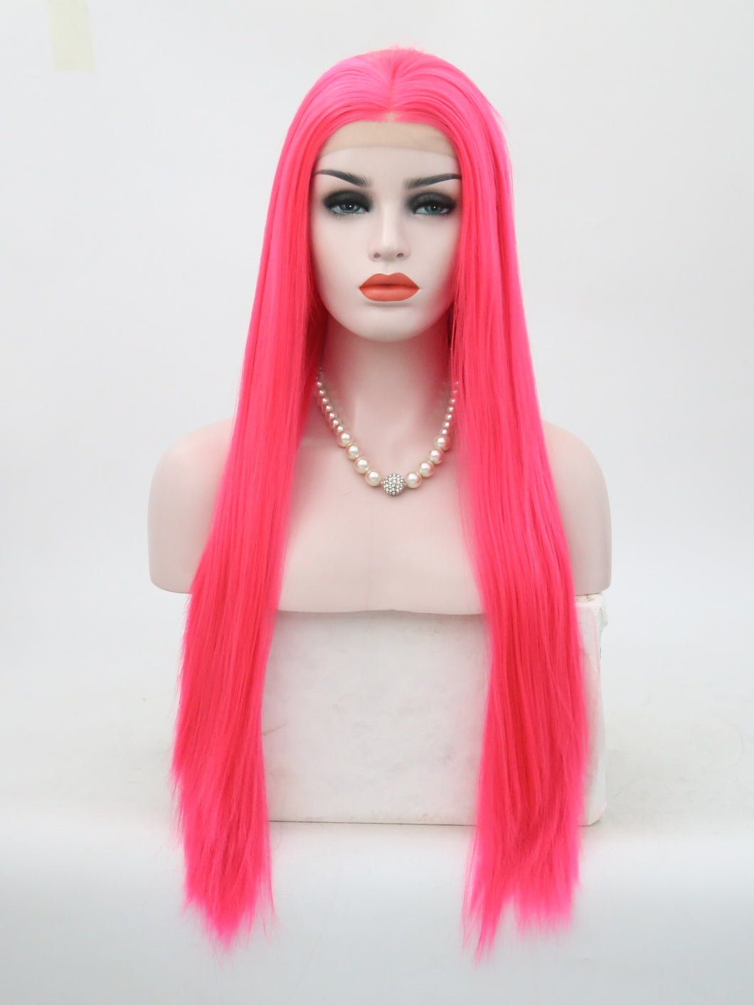 Electric Pink Lace Front Wig 121