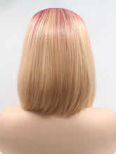 Load image into Gallery viewer, Rooted Red To Blonde Bob Lace Front Wig 373