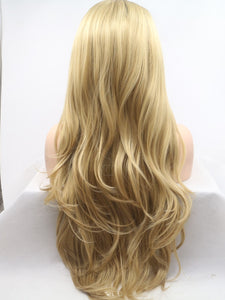 Rooted Creamy Blonde Lace Front Wig 339