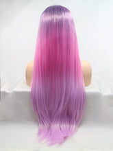 Load image into Gallery viewer, Gradient Violet To Purple Lace Front Wig 146