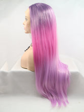 Load image into Gallery viewer, Gradient Violet To Purple Lace Front Wig 146