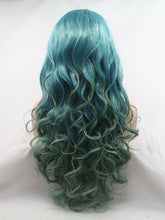 Load image into Gallery viewer, Forest Elf Blue Green Mixed Lace Front Wig 382