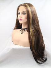 Load image into Gallery viewer, Auburn With Highlights Lace Front Wig 318