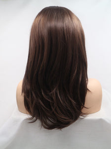 Natural Dark Brown Lace Front Wig 320
