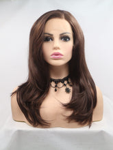 Load image into Gallery viewer, Natural Dark Brown Lace Front Wig 320