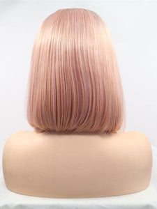 Rooted Ombre Pink Bob Lace Front Wig 357