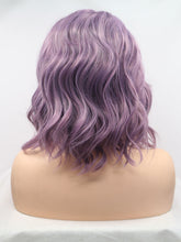 Load image into Gallery viewer, 12&quot; Dusty Purple Wavy Lace Front Wig 355