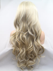 Two Shades Mixed Blonde Lace Front Wig 324