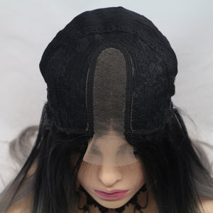 Dark Root Mixed Blonde Middle Lace Wig 196