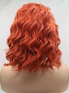 14" Marmalade Orange Lace Front Wig 644