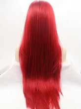 Load image into Gallery viewer, Noble Red Straight Lace Front Wig 327