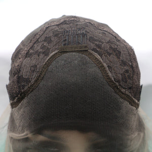 Rooted Dark Gray Lace Front Wig 628