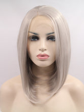 Load image into Gallery viewer, Light Grey Short Bob Lace Front Wig 316