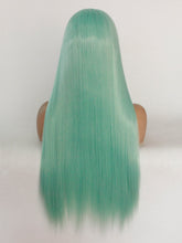 Load image into Gallery viewer, 26“ Mint Green Lace Front Wig 491