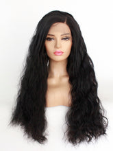 Load image into Gallery viewer, 26“ Black Wavy Lace Front Wig 493