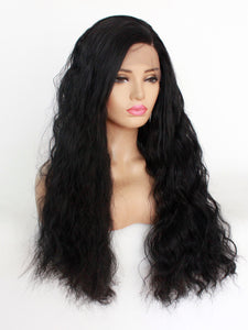 26“ Black Wavy Lace Front Wig 493