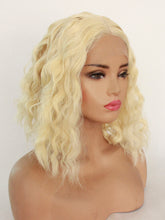 Load image into Gallery viewer, 14” French Vanilla Blonde Wavy Lace Front Wig 504