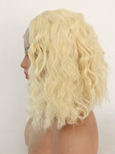 Load image into Gallery viewer, 14” French Vanilla Blonde Wavy Lace Front Wig 504
