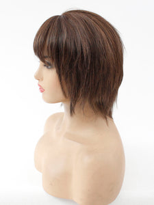 8" Mixed Auburn Short Lace Front Wig 511