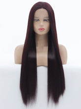 Load image into Gallery viewer, 26“  99J Plum Red Lace Front Wig 486