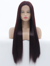 Load image into Gallery viewer, 26“  99J Plum Red Lace Front Wig 486