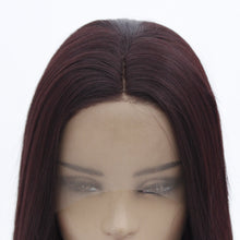 Load image into Gallery viewer, 26“  99J Plum Red Lace Front Wig 486