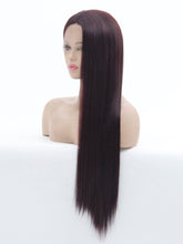 Load image into Gallery viewer, 26“  99J Plum Red Lace Front Wig 486