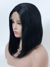 Load image into Gallery viewer, Classic Black Bob Lace Front Wig 385