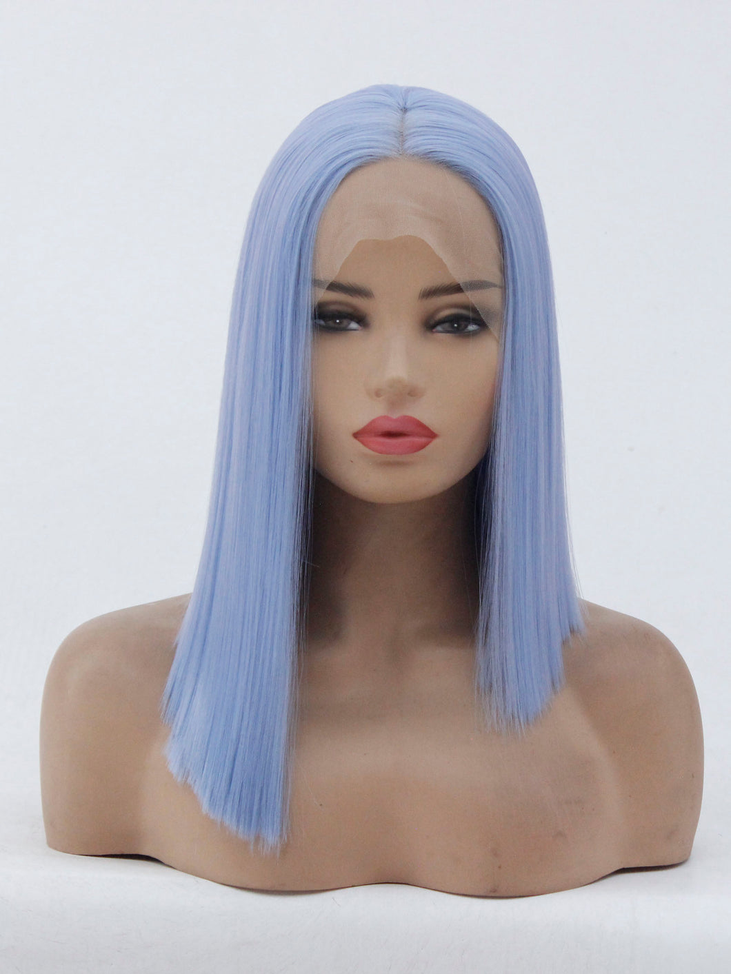 Baby Blue Special Bob Lace Front Wig 462
