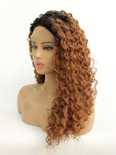 Load image into Gallery viewer, 26&quot; Rooted Brown Curly Lace Front Wig 499