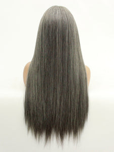 26" Mixed Gray Lace Front Wig 500