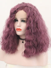 Load image into Gallery viewer, Pearl Purple Short Curly Lace Front Wig 049