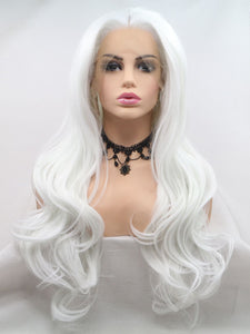 Special Noctilucent White Lace Front Wig 383