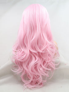 Special Noctilucent Pink Lace Front Wig 433