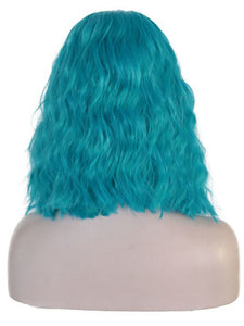 12" Ice Blue Wavy Lace Front Wig 021