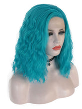 Load image into Gallery viewer, 12&quot; Ice Blue Wavy Lace Front Wig 021