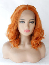 Load image into Gallery viewer, Ginger Orange Short Wavy Lace Front Wig 430