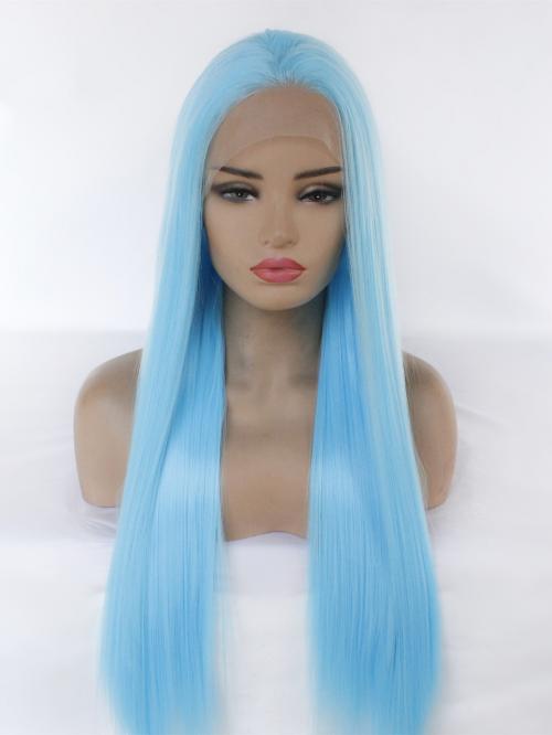#4516 Light Blue Lace Front Wig 167