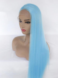 #4516 Light Blue Lace Front Wig 167
