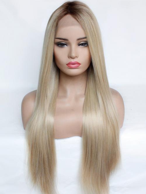 Rooted Mixed Blonde Lace Front Wig 417