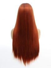 Load image into Gallery viewer, Black Root 130# Dark Auburn Lace Front Wig 163