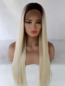 Dark Root 613# Blonde Lace Front Wig 166