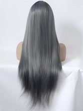 Load image into Gallery viewer, Black Root Dark Grey Lace Front Wig 160